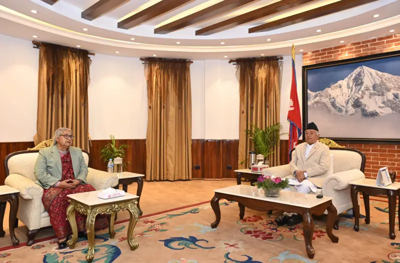 सुशीला कार्की र रामचन्द्र पौडेल